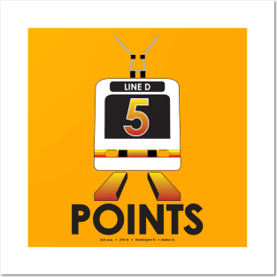 5 Points Posters and Art